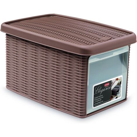 Box Elegance Multiuso Tortora  19X29 H 16 Stefanplast