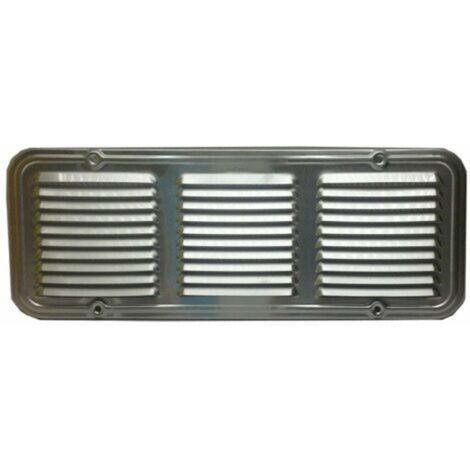 Griglia aerazione alluminio 14x36 con rete metallica ventilazione aria ariazione