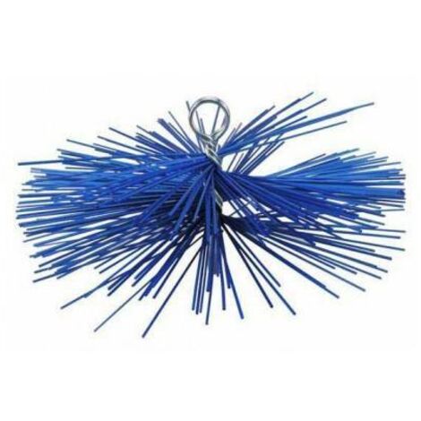 Sit scovolo per pulizia camini Professionale in nylon   15 cm attacco 12 MA adatto a canne fumare in acciaio inox