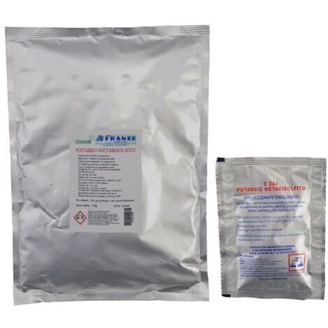 Potassio Metabisolfito Disponibile nei formati 100 - 500 gr - 1 Kg - size 1 Kg (1/6)