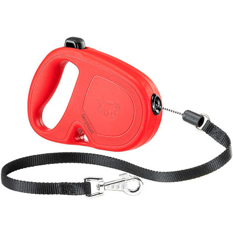GUINZAGLIO PER CANE 'FLIPPY ONE CORD' tipo S / mt. 4,5 - fino a 12 kg / col.rosso