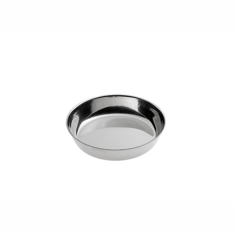 Ferplast ORION Ciotola in acciaio inox. 6 misure. Variante KC 50 - Misure: Ø 13.1 x h 2.5 cm - 0.25 L -