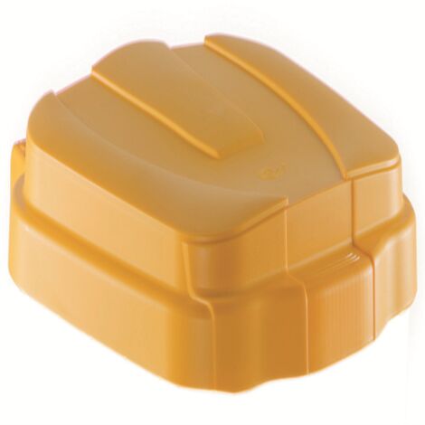 Bidone carrellato per raccolta differenziata grigio lt. 100 con coperchio - Giallo - Mobil Plastic