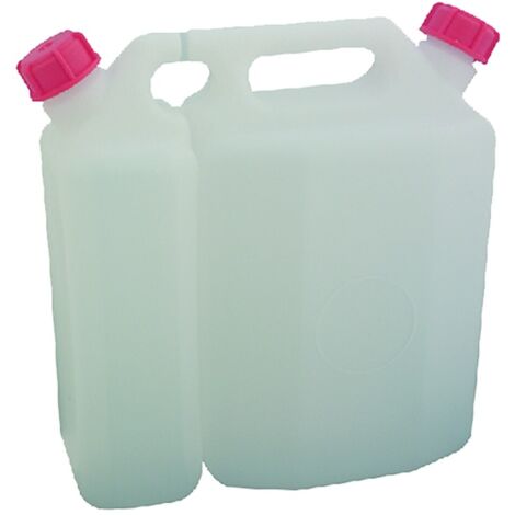tanica pvc a doppio scomparto olio miscela 1,5+3,5 litri carburante olio (1/5)