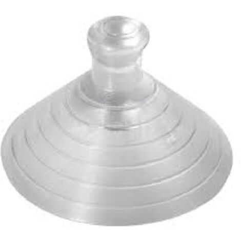 Ventosa in plastica trasparente per cristalli in blister -mm 25 - pz. 6
