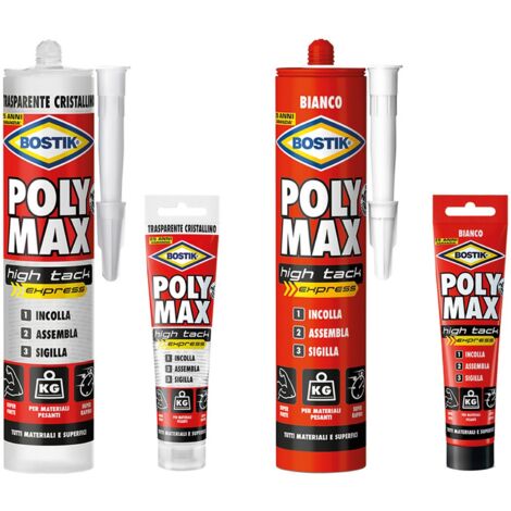 ADESIVO SIGILLANTE UNIVERSALE 'POLY MAX' HTE gr. 440 - bianco