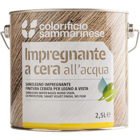 Colorificio Sammarinese Impregnante 'Sanolegno' Lt. 0,750 Cerato Bianco Cf. 6 Pz