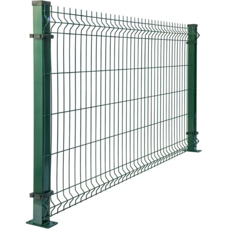 Pannello rigido per recinzione modulare plastificato Verde "Border" maglia 20 x 5 cm -200 x h 123 cm