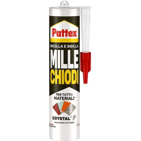 Pattex Adesivo Millechiodi Crystal - Montaggio Trasparente 290g