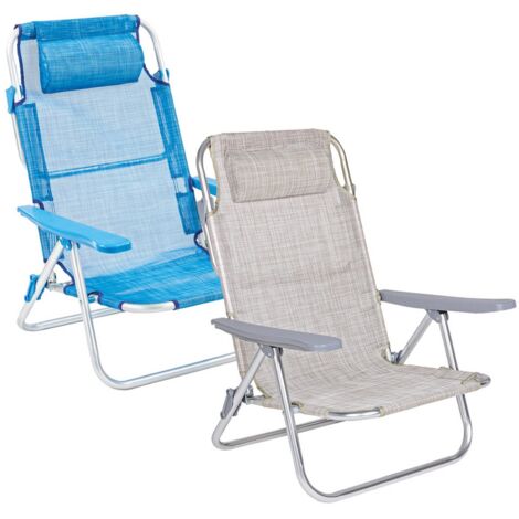 1PZ SPIAGGINA CON BRACCIOLI 'GABICCE' telo grigio