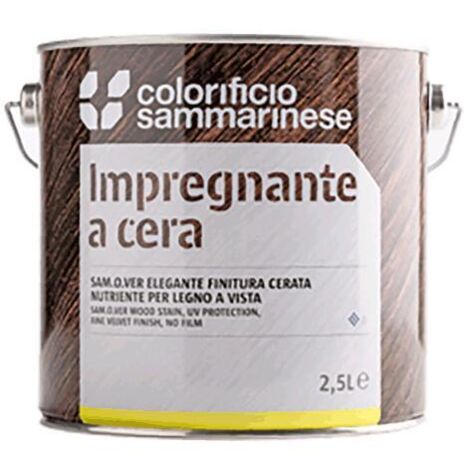 IMPREGNANTE A CERA 'SAMOLEGNO' Lt. 0,750 Trasparente Incolore COLORIFICIO SAMMARINESE 6 PZ