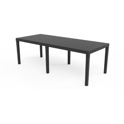 Tavolo da Pranzo IPAE Progarden Indo ind012an Estensibile Antracite 220 x 90 x 72 cm