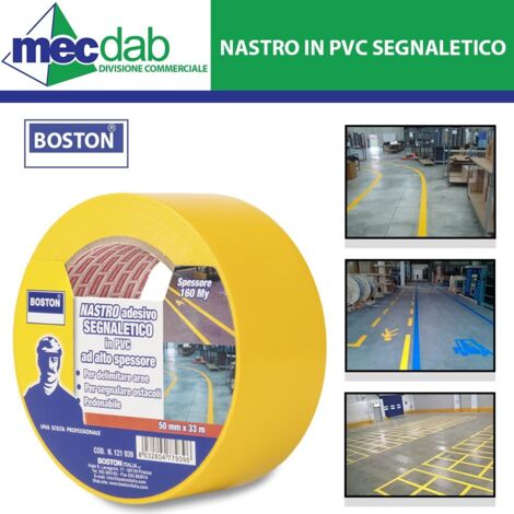 1ROTOLO NASTRO SEGNALETICO ADESIVO giallo