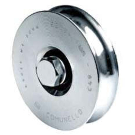 10PZ RUOTA PER CANCELLI GOLA A 'U'    +â-© 80 1 cuscinetto 310 (80S) h.gola 9,5