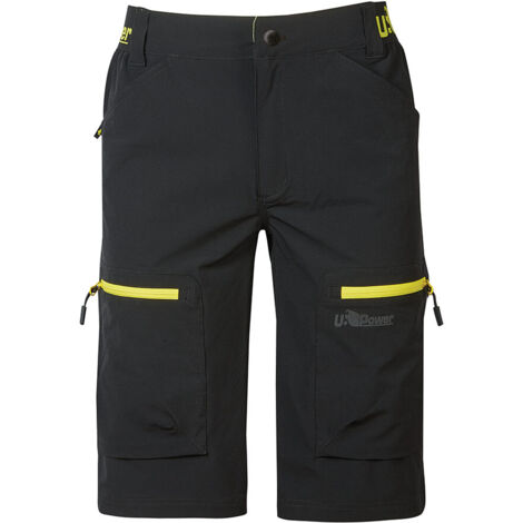 Pantaloncini da lavoro U-Power Ares U-4 stretch - M - Nero