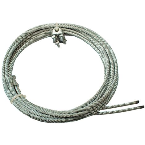 FUNE ACCIAIO ZINCATO PRETAGLIATA GANCIO A 'T' mm 4 x 2,5 mt -