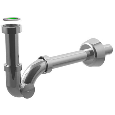 Sifone scarico a S senza piletta Bonomini 1 1/4 bagno tubi lavandino