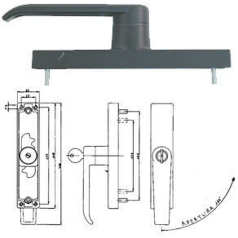 CREMONESE CON CHIAVE sinistra - aste interne IBFM 4 PZ