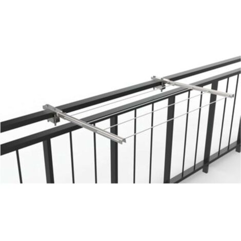 Stendibiancheria per Balcone Minutex Ribaltabile Bianco