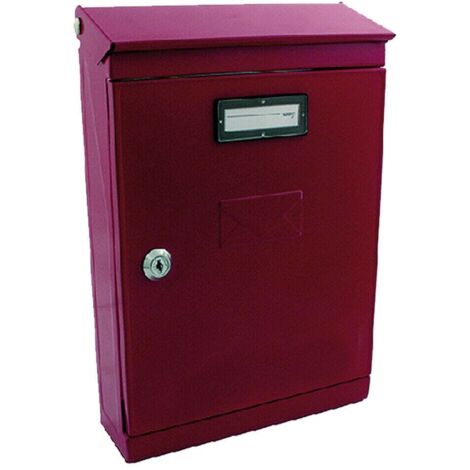 CASSETTA POSTALE EVOLUZIONE COLORE ROSSO CM.22,5x7,5xH32