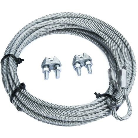 FUNE ACCIAIO ZINCATO PRETAGLIATA GANCIO ASOLA mm 4 x 3,0 mt