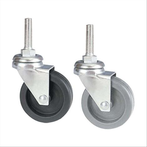 1PZ RUOTA PER MOBILI ART. 220/B Ã¸ 60 - perno mm 12 x 25 - grigia