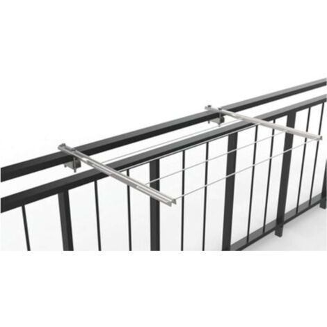 STENDIBIANCHERIA FISSO PER BALCONE verniciato bianco