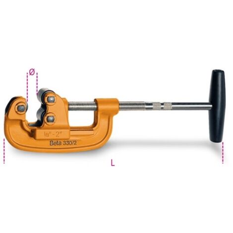 tagliatubi per tubi gas in acciao art. 330/2 beta 1/8"÷2" - 10÷60 mm