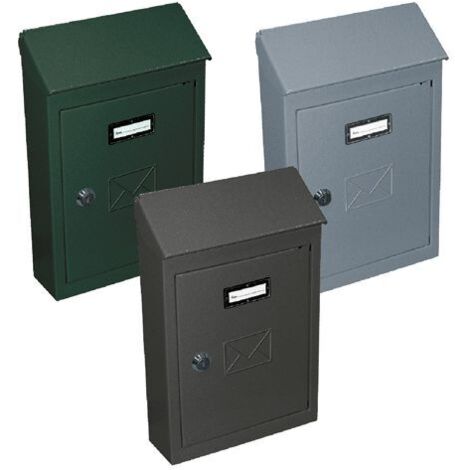 CASSETTA POSTALE 'CT' cm 18 x 5 x h 25  grigio lamiera verniciata.  -DF 3130800