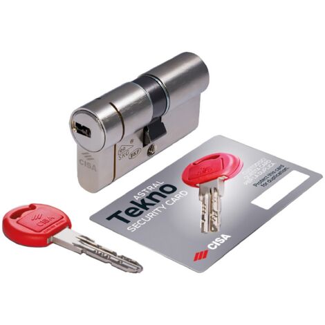 1PZ CILINDRO PROFILATO DOPPIO 'ASTRAL TEKNO PRO' mm 35+10+75 = 120 (40+80)