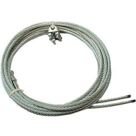FUNE ACCIAIO ZINCATO PRETAGLIATA GANCIO A 'T' mm 4 x 3,0 mt