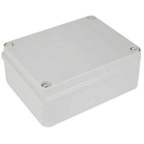 Cassetta Scatola stagna di derivazione rettangolare con coperchio con viti in plastica 158x118x80mm con pareti lisce IP66 FAEG - FG13555