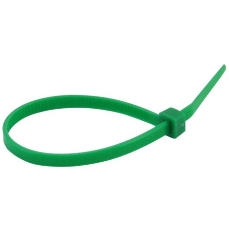 Fascetta per cablaggio a strappo - made in italy - Colore: Verde - Specifiche: mm 3,6 x  140 pz 100