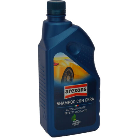 Arexons shampoo detergente cera per auto autoasciugante 1lt