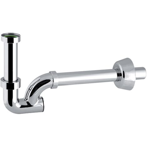 Sifone Kappa per lavabo ottone cromato senza piletta con guanto 1" 1 - 4