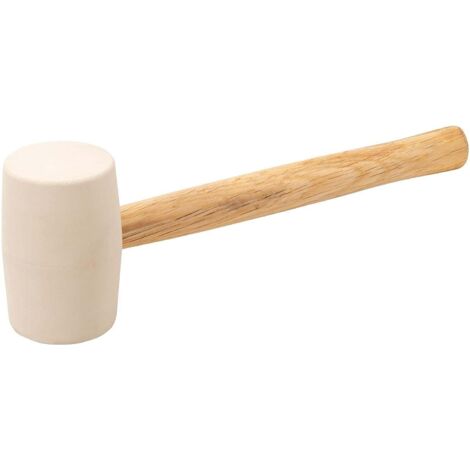 Mazzuola con testa in gomma resistente e manico in legno -250 gr - Ø testa 60 mm (1/5)