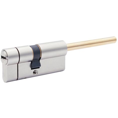 CILINDRO PROFILATO PER POMOLO SERIE 'Y500' mm 35+10+25  70 (40+30) nichelato
