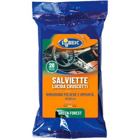 Salviette umidificate per cruscotti lubex 20 pz