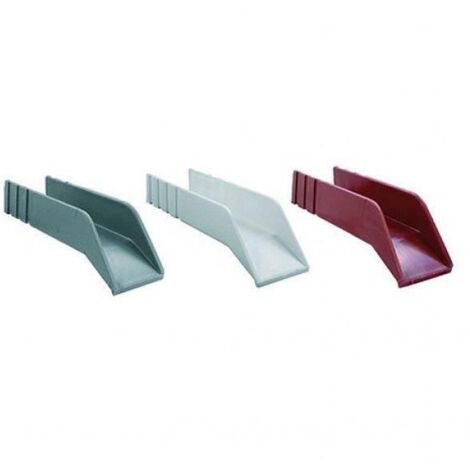 Gocciolatoio per terrazzi in polipropilene antiurto cm 6x23 -Rosso