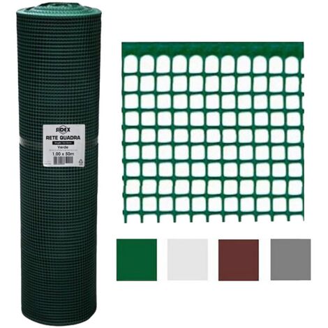 RETE DI PROTEZIONE PER BALCONI 'QUADRANET' mt. 1 x 50 - (maglia 20 x 20 mm) colore verde