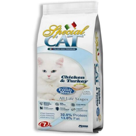 CROCCANTINI PER GATTI 'SPECIAL CAT' pollo e tacchino - kg 7