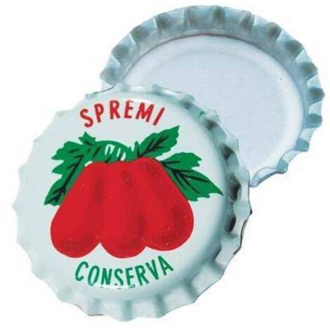 TAPPO CORONA SMALTATO POMODORO