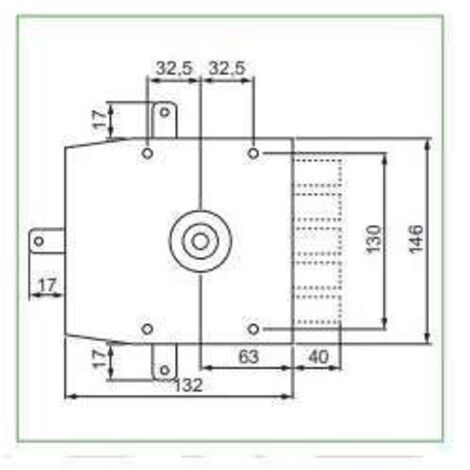SERRATURA LEGNO APPLICARE 30640 MOTTURA - C.POMPA M4 QUINT E.MM 60 DX - 1 pezzo (1/3)