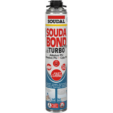 Schiuma adesiva turbo soudabon turbo pistola a spruzzo 750ml soudal