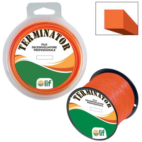 Filo ricambio decespugliatore quadro quadrato diametro mm 4 bobina da kg 2