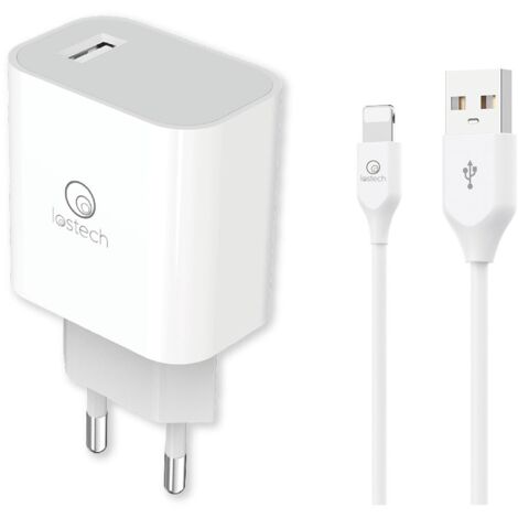 CARICABATTERIA DA MURO DUE USCITE CARICA ULTRA RAPIDA uscita USB / USB-C - pot.max 20W