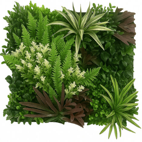 Pannello Decorativo Verde Esotico da Muro Parete 100x100 cm per Interni e Esterni