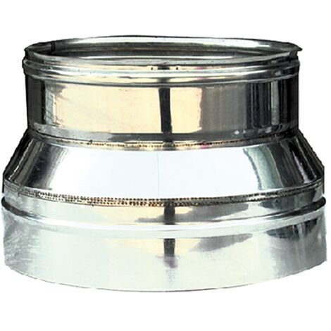 Ala riduzione per canna fumaria maschio   250 mm femmina   200 mm acciaio inox