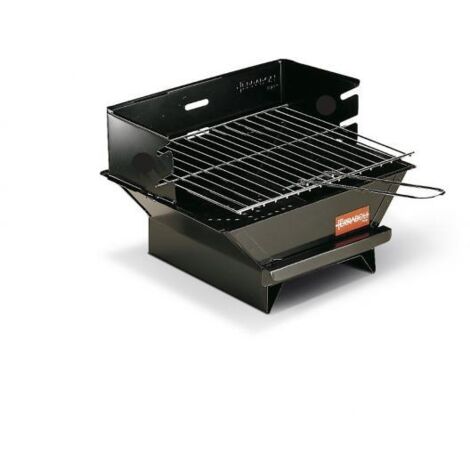 BARBECUE CARBONELLA PLANCHA MINIGRILL FERRABOLI CM 33X30 H.CM 22