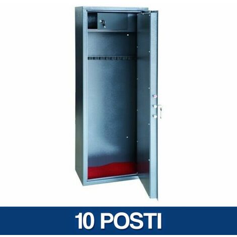ARMADIO PORTAFUCILI PORTA FUCILI 2 3 5 7 10 FUCILIERA SECURITY BLINDATA (13218V) 10 POSTI (32198)
